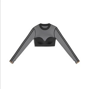 Adidas x IVY PARK Drip 2.2 Black Mesh Crop Top